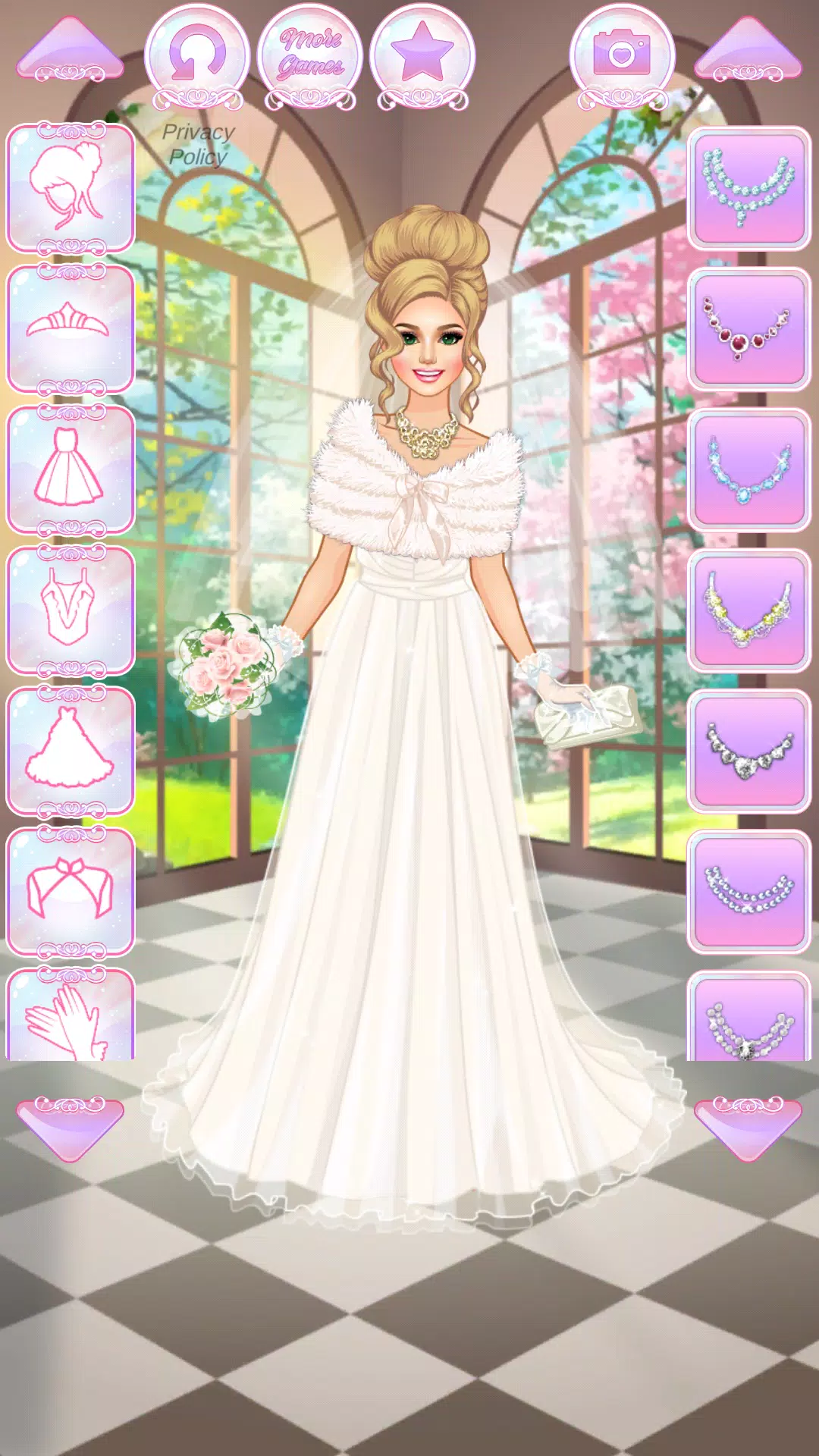 モデルウェディングきせかえ : 女の子のゲーム スクリーンショット 3