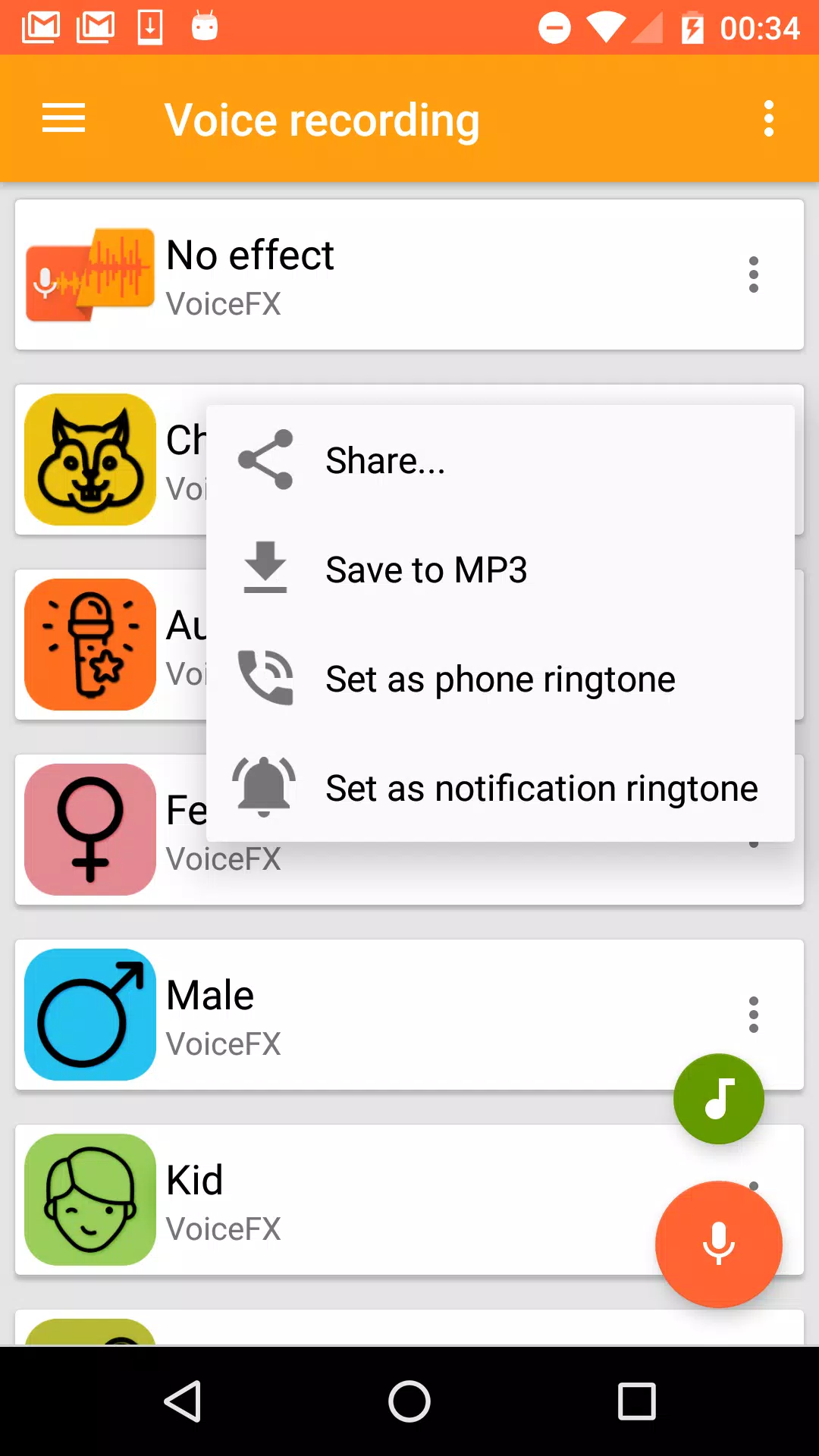 VoiceFX Screenshot 3