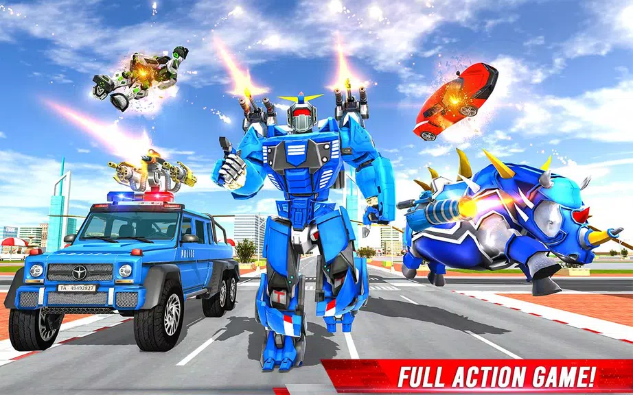 Rhino Robot: Mech Robot Game Screenshot 4