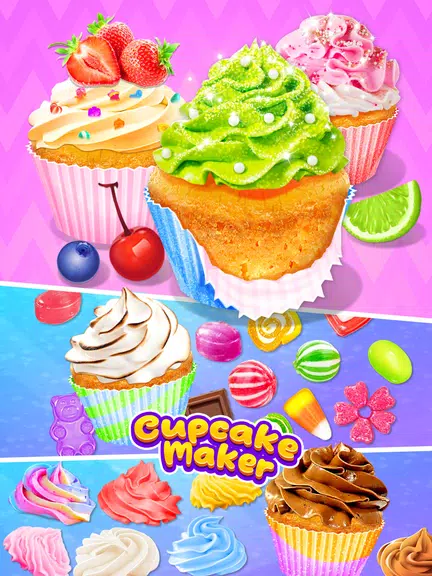 Cupcake Maker: Unicorn Cupcake Ekran Görüntüsü 2