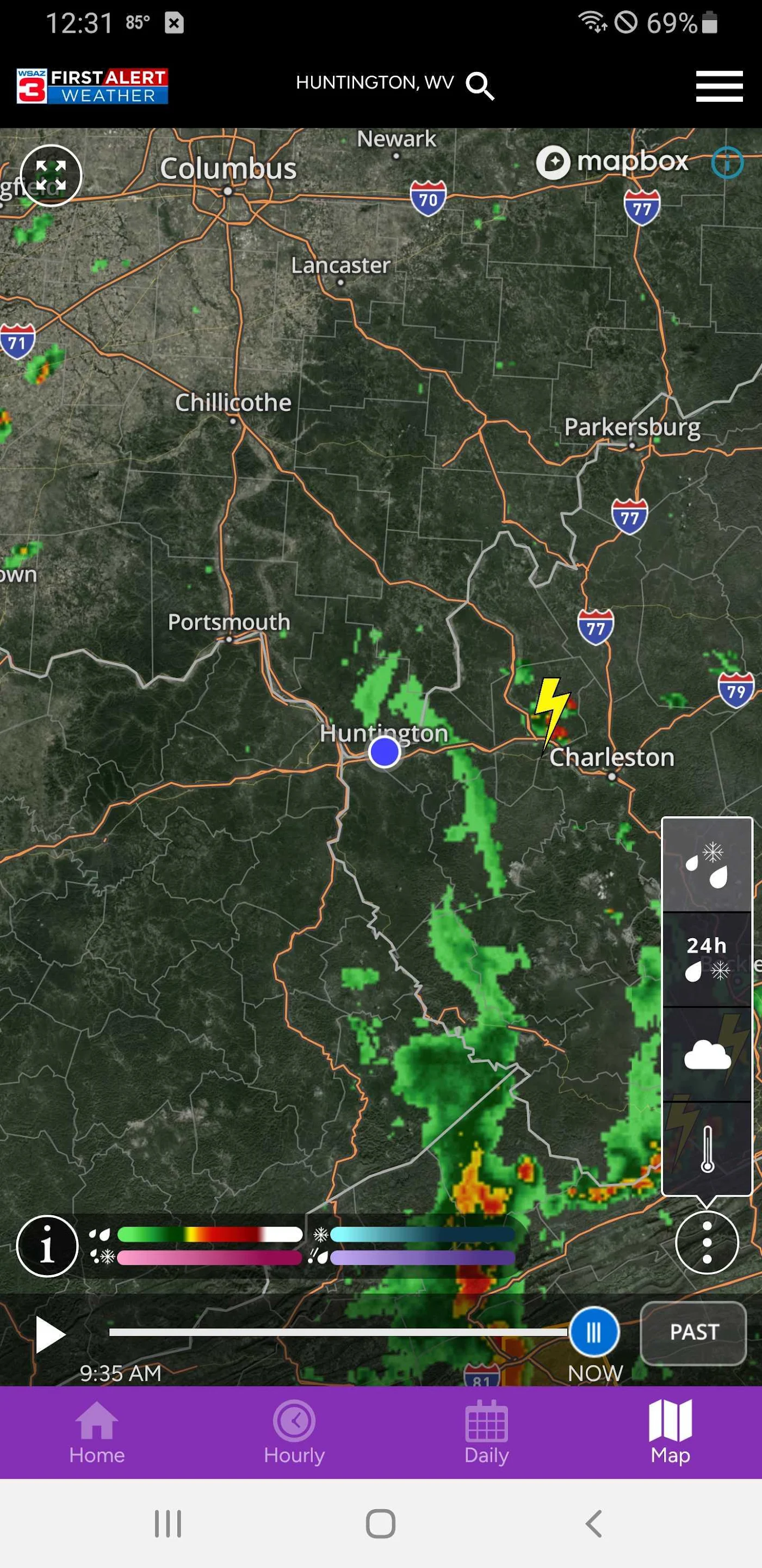 Schermata WSAZ First Alert Weather App 3