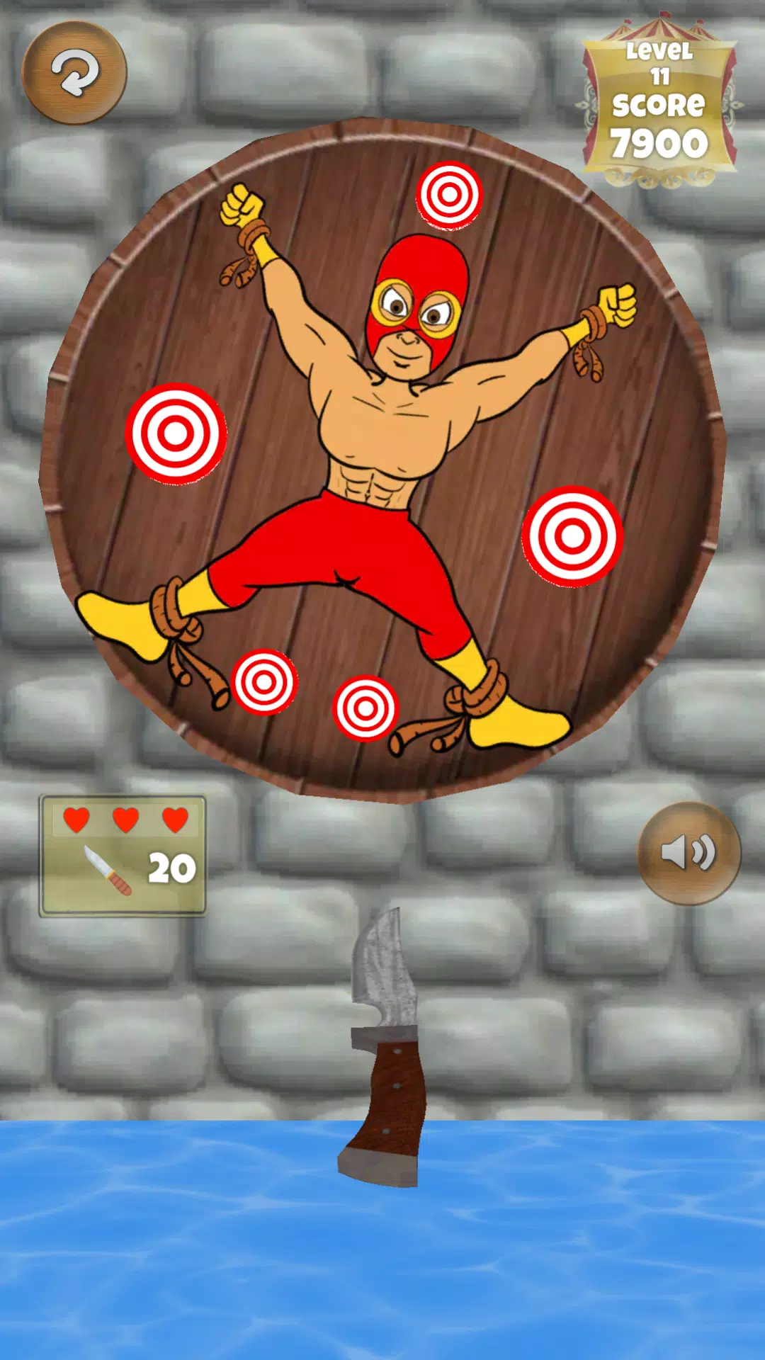 Classic Knife Throwing Game Ảnh chụp màn hình 2