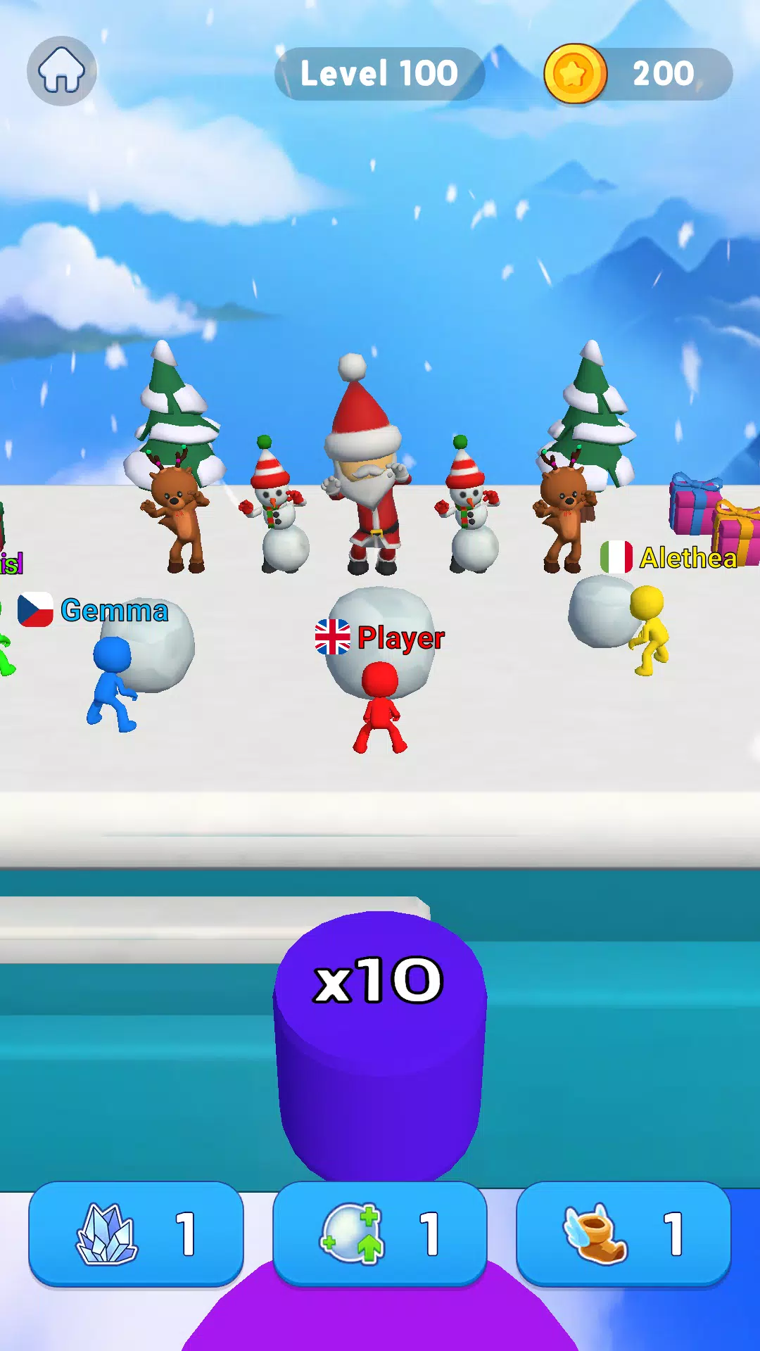 Snowball Race 3D: Ice Bridge Screenshot 4