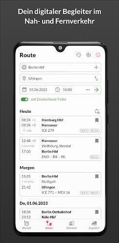 Bahn: Fahrplan & Live Tracking Screenshot 1