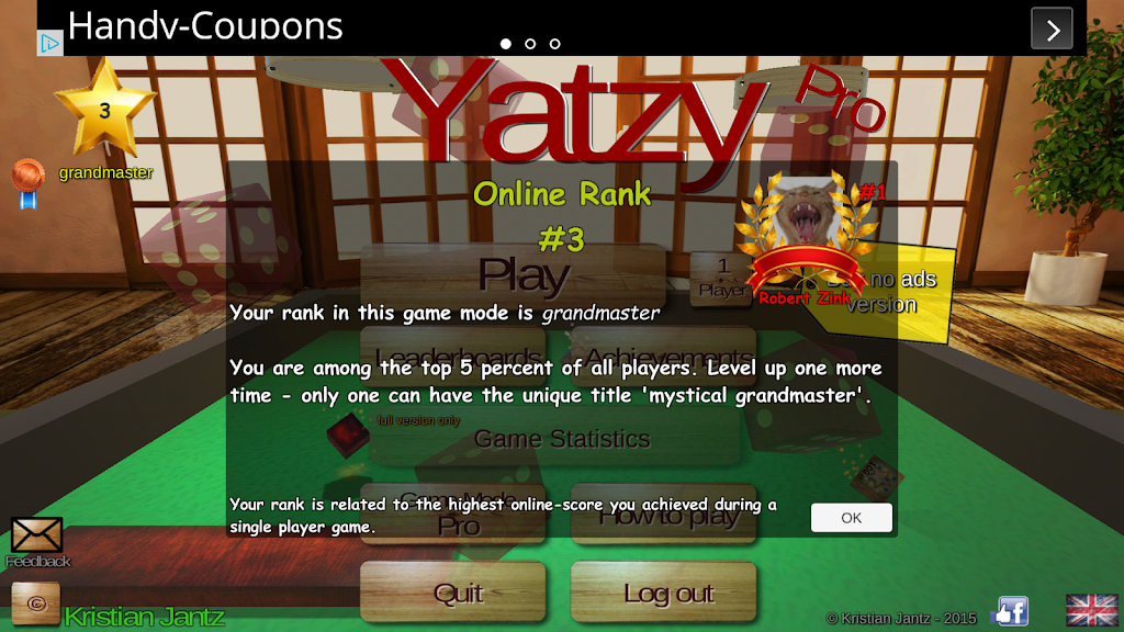 Yatzy 3D Screenshot 2