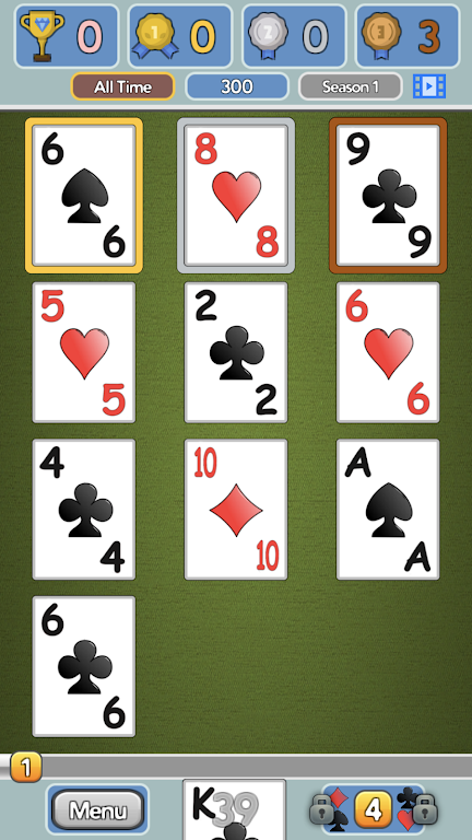 One Stack Solitaire: Free Card Game Ekran Görüntüsü 3