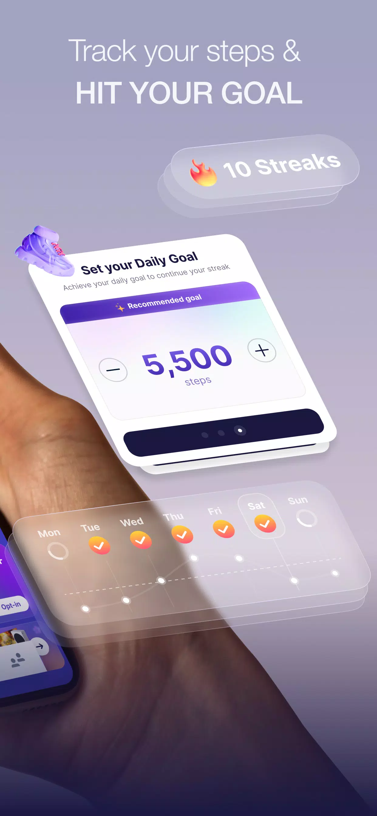 Sweatcoin・Walking Step Counter Ảnh chụp màn hình 2