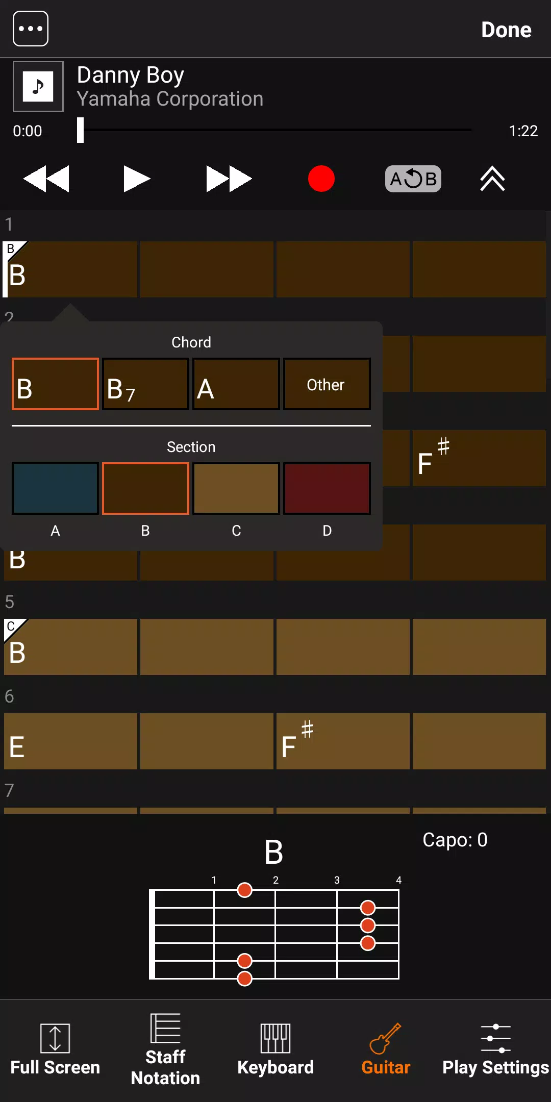 Chord Tracker 스크린샷 4