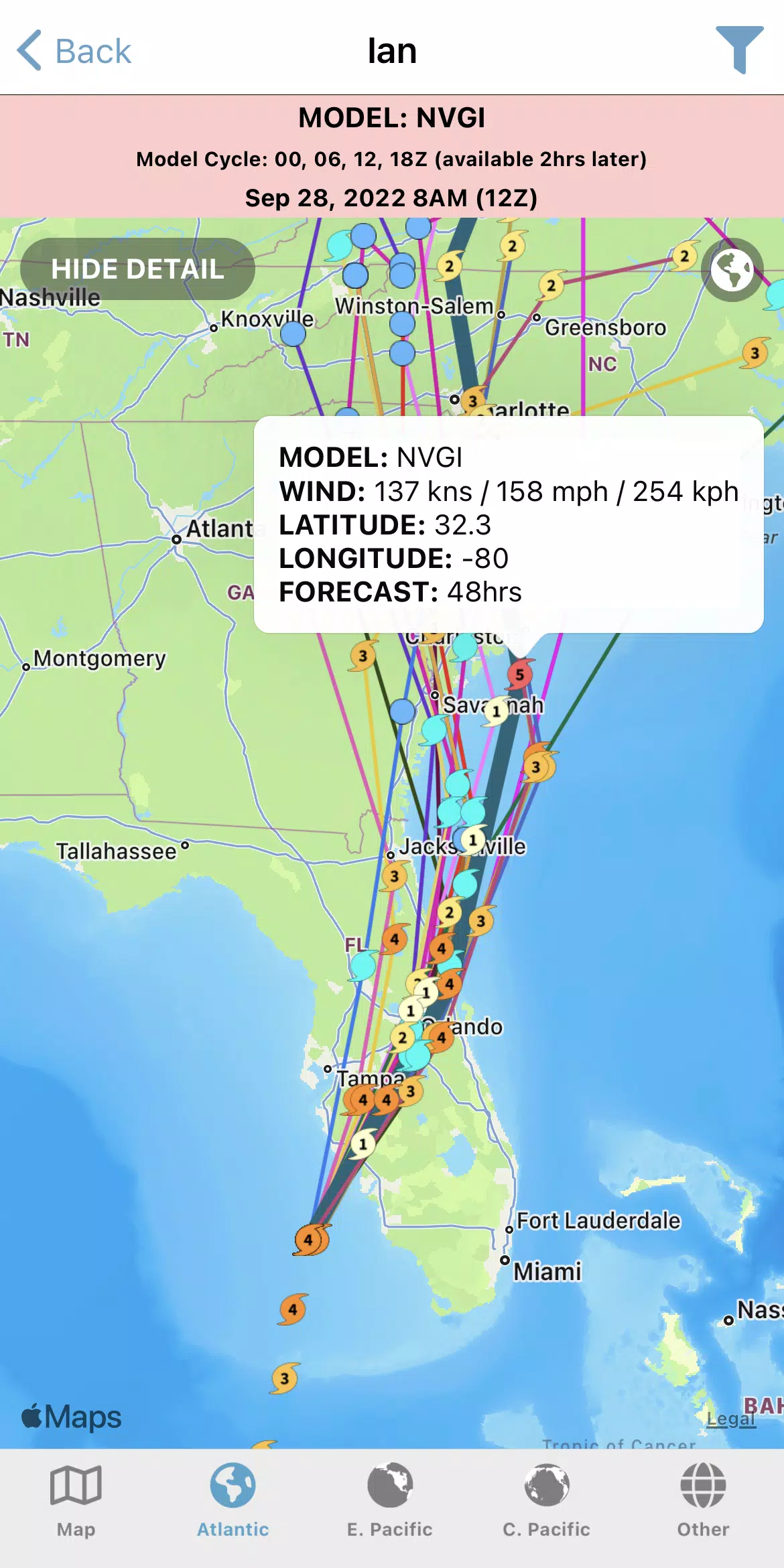 Schermata Tropical Hurricane Tracker 4