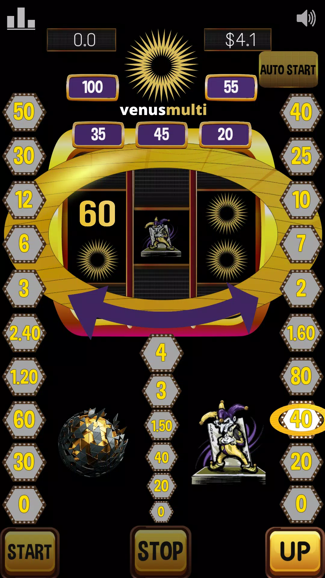 Venus multi slot machine – sun Screenshot 1
