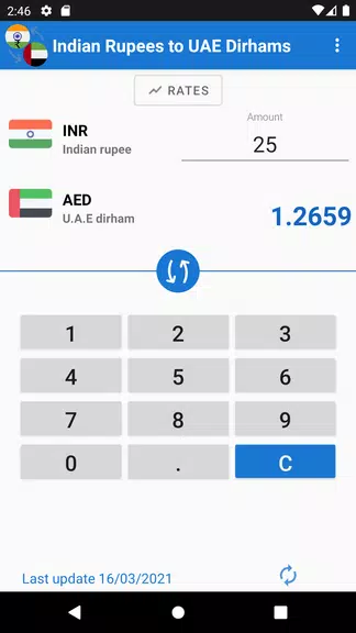 Indian Rupee to UAE Dirham Schermafbeelding 3