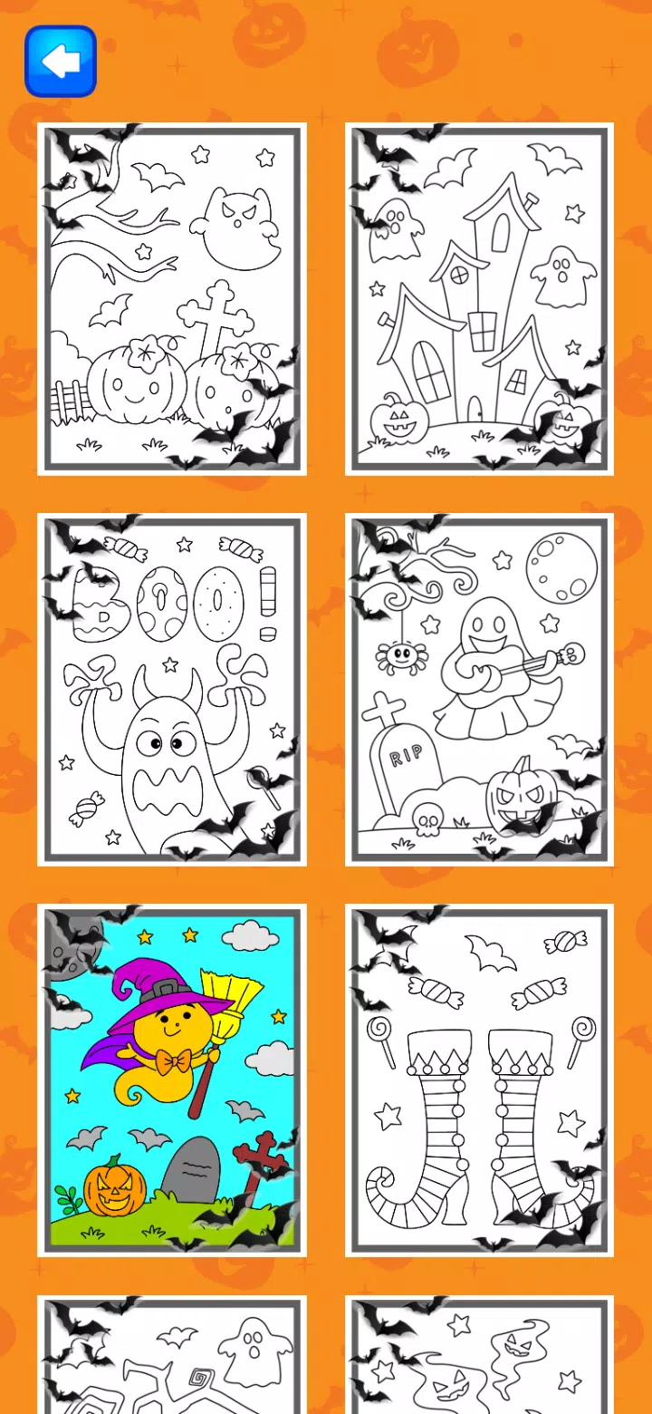 Halloween Coloring Game Schermafbeelding 4