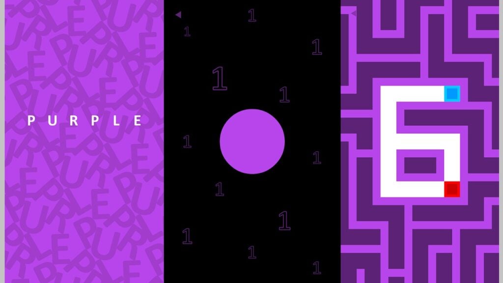 After Yellow, Pink And More, Bart Bonte Drops Purple, Another Colour Puzzle Game!