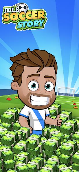 Idle Soccer Story - Tycoon RPG Mod Schermafbeelding 1