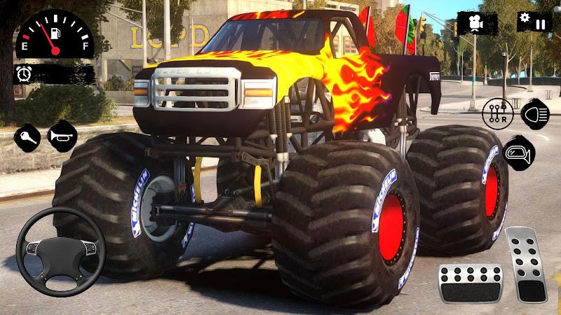 Hillock Monster Truck Driving Tangkapan skrin 2