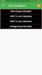 Wire Calculator Captura de tela 1