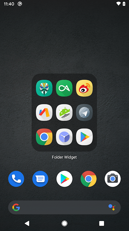 Folder Widget Mod Capture d'écran 1