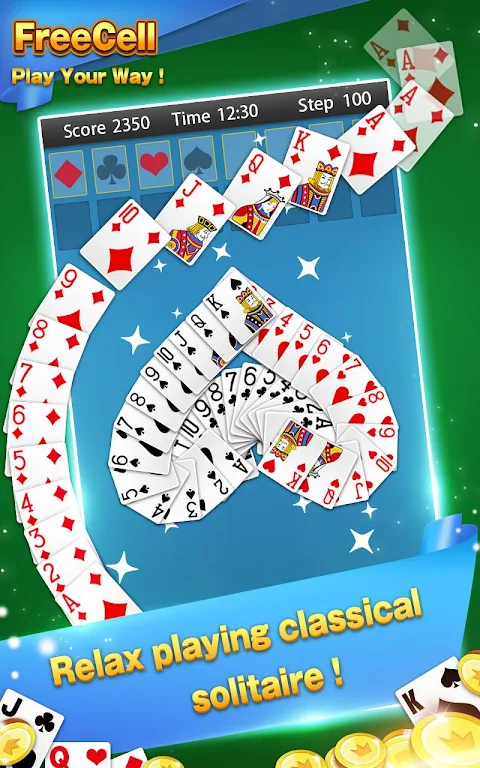 Solitaire - FreeCell Card Game スクリーンショット 3
