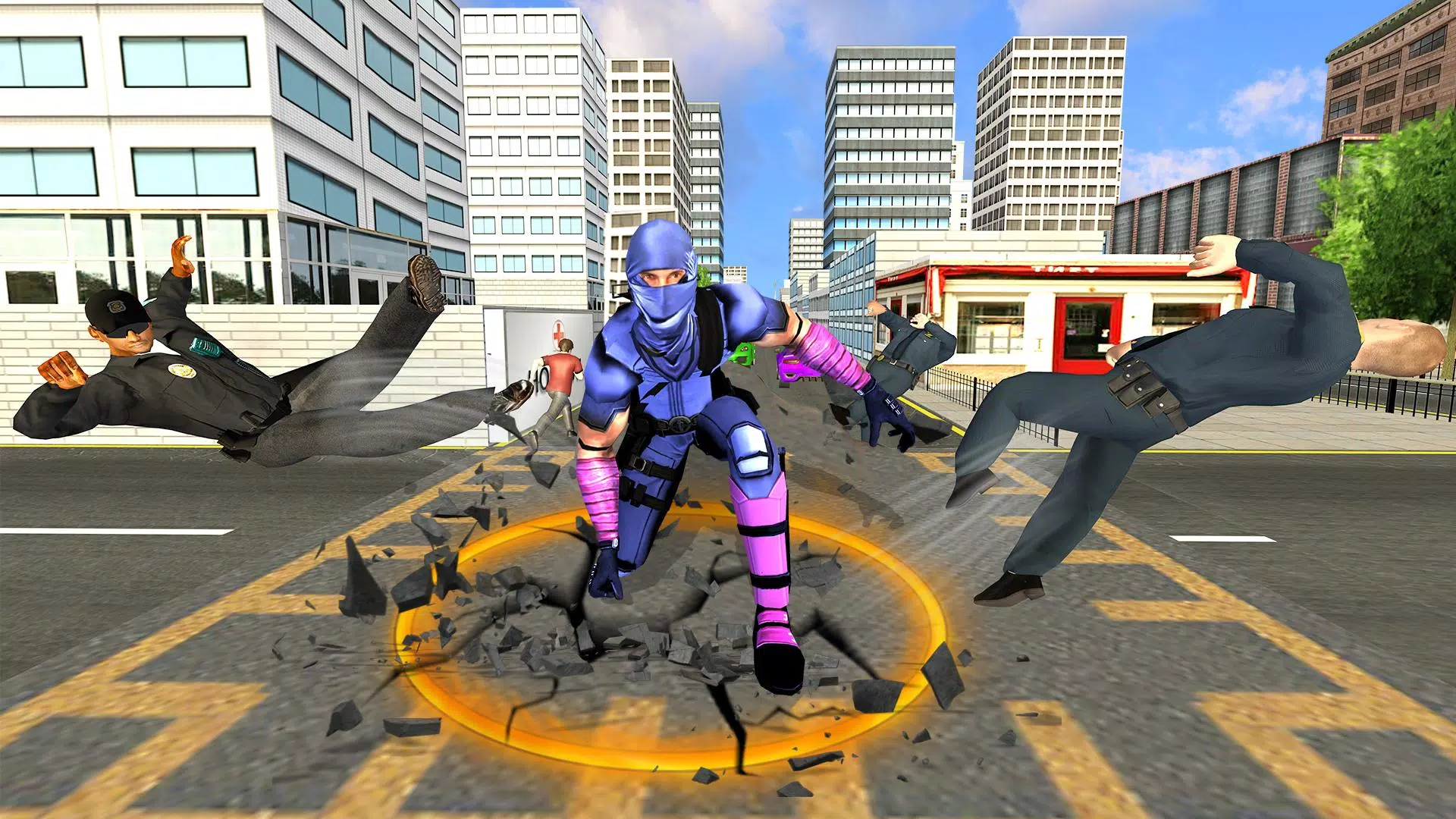 Flying Ninja Hero Crime Chase應用截圖第2張