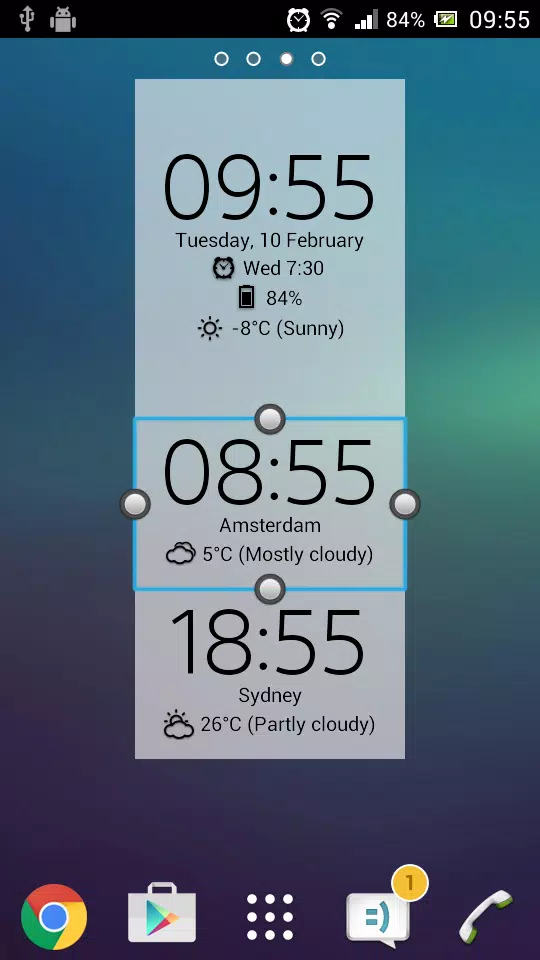 Digital Clock & Weather Widget Ảnh chụp màn hình 4