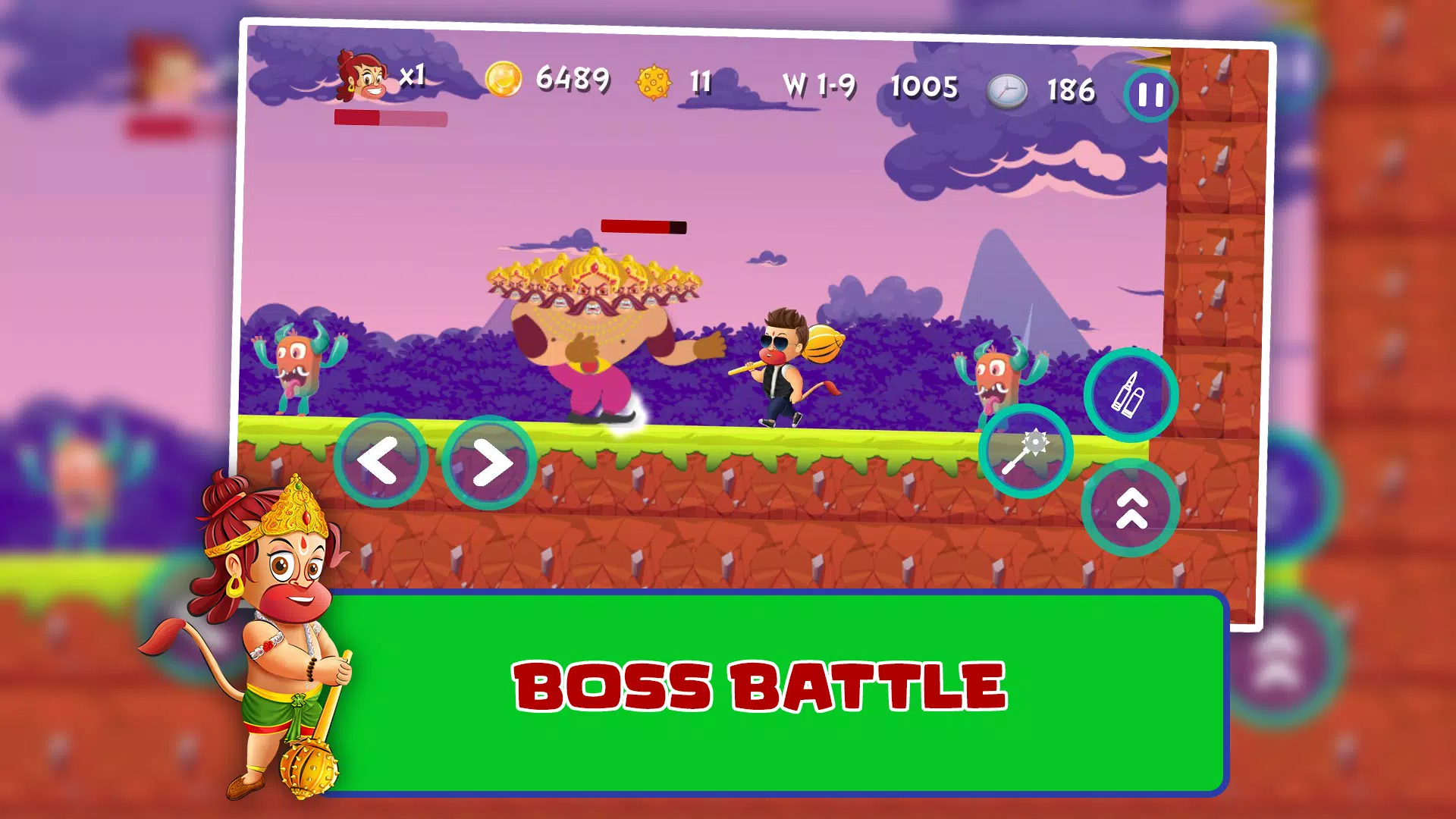 Bal Hanuman - Adventure Game Tangkapan skrin 3