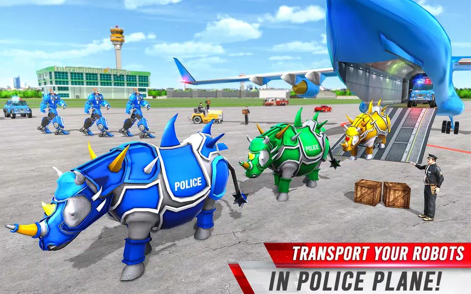 Rhino Robot: Mech Robot Game Screenshot 3