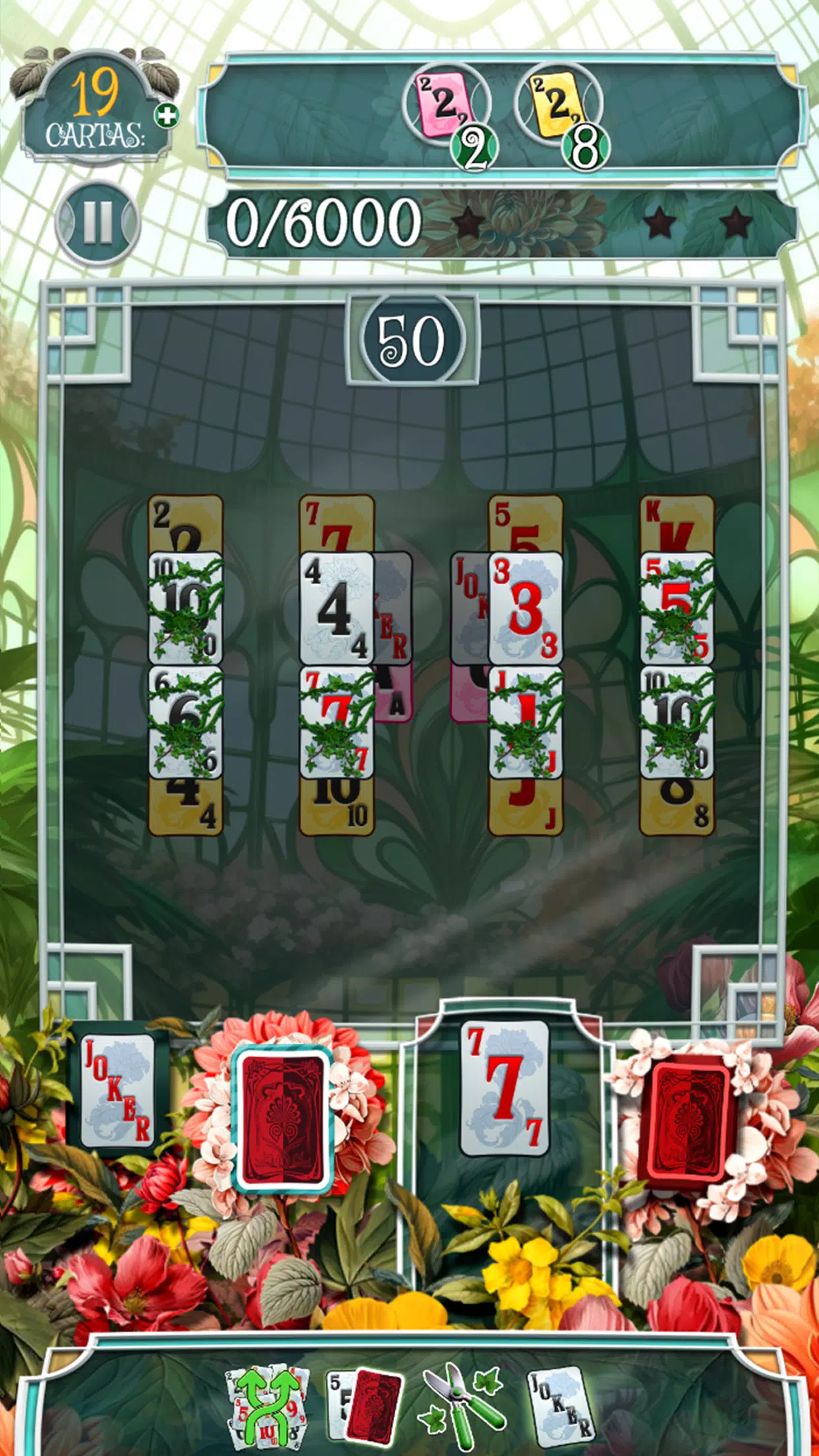 Greenhouse Solitaire TriPeaks Ảnh chụp màn hình 1