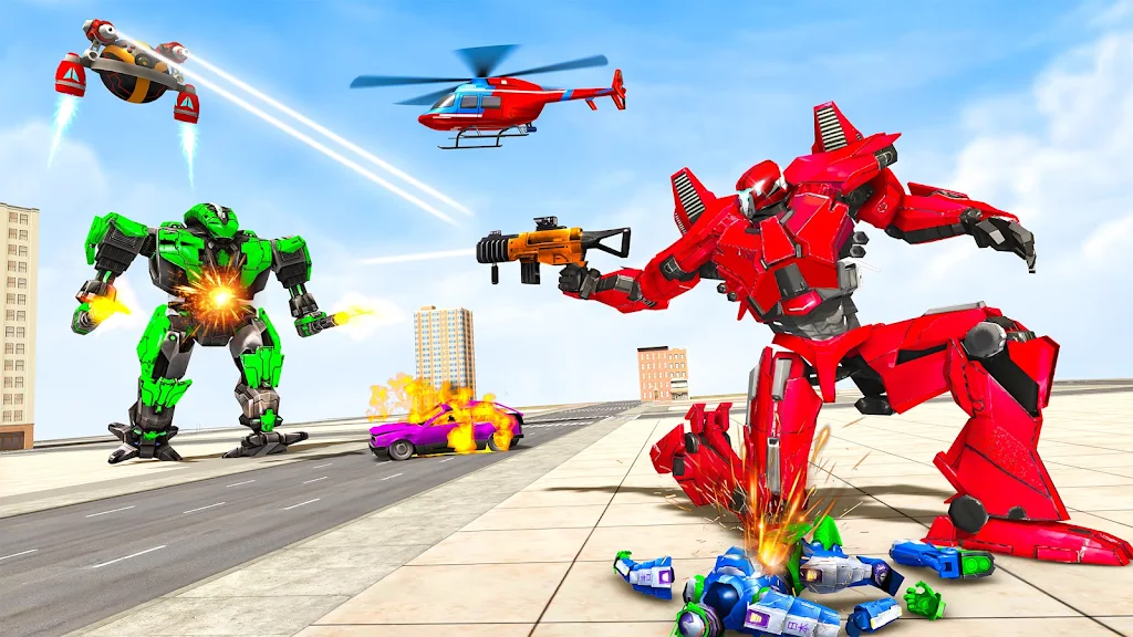 Spider Robot Games: Robot Car Tangkapan skrin 1