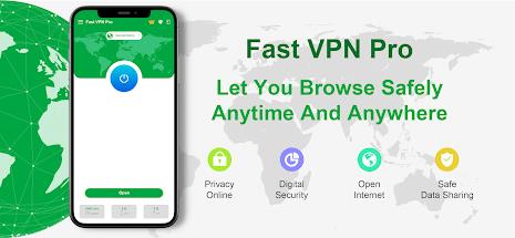 Fast VPN Pro - Secure Proxy स्क्रीनशॉट 1