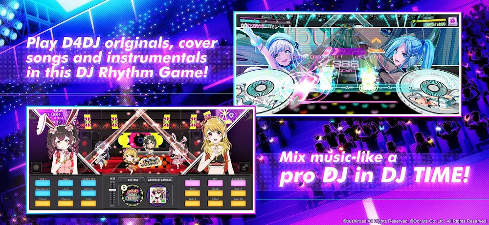 D4DJ Groovy Mix Mod スクリーンショット 1