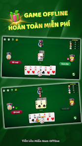 Tien len mien nam - danh bai offline - ĐIỂM Captura de pantalla 3