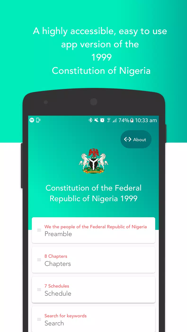 The Nigerian Constitution 1999 Captura de pantalla 1