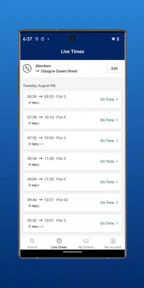 ScotRail Train Times & Tickets Скриншот 4