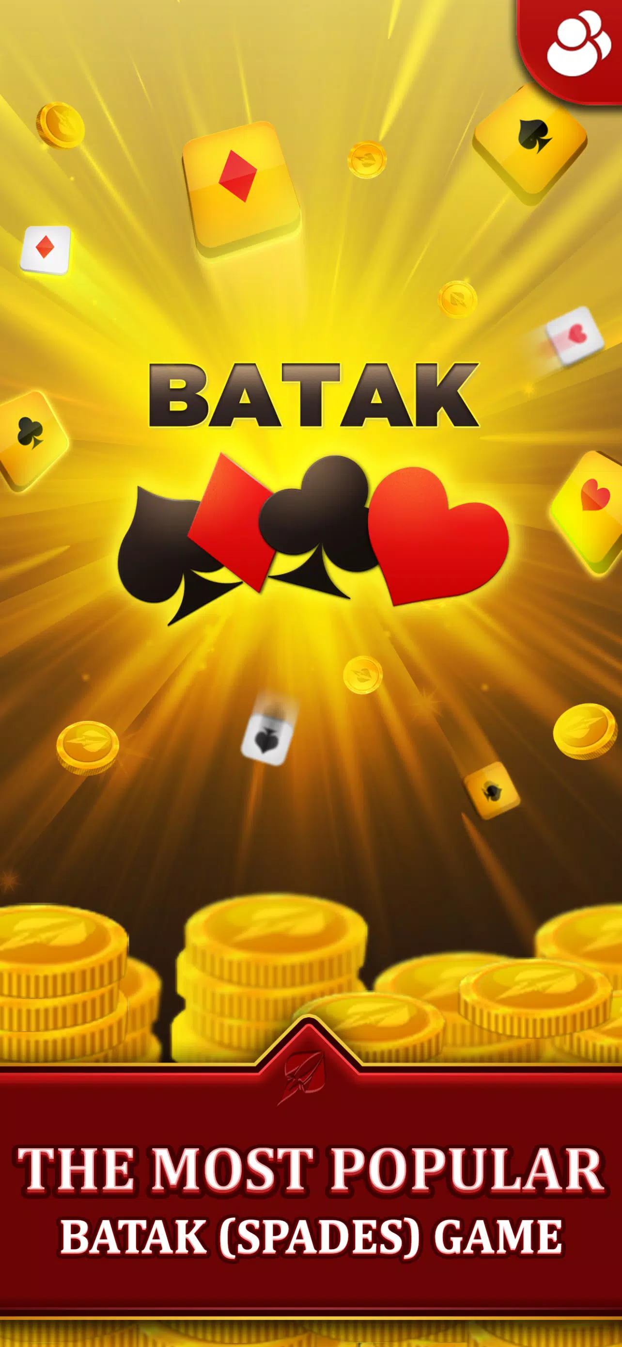 Spades - Batak Online HD Ekran Görüntüsü 1