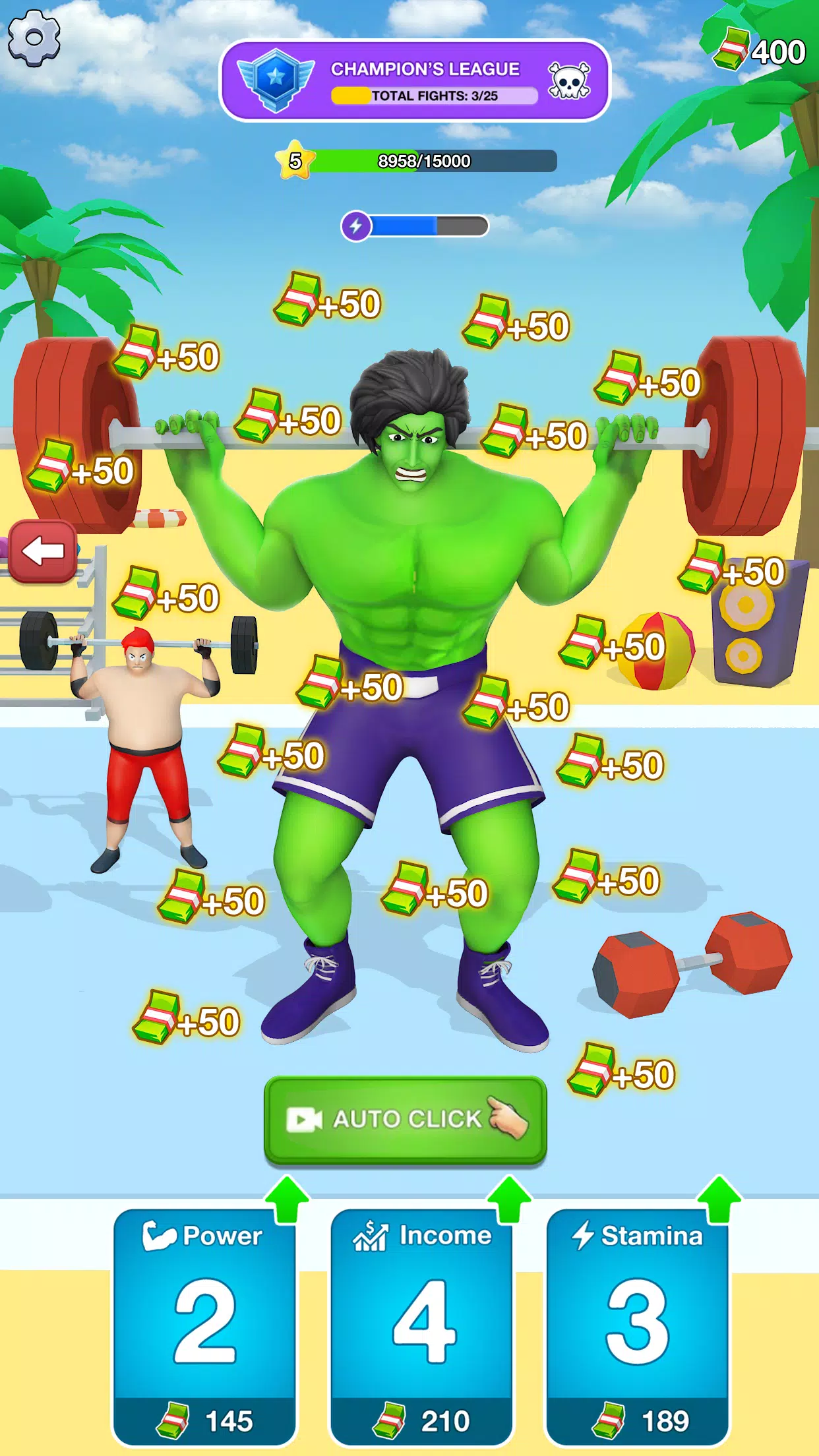 Gym Clicker Hero: Idle Muscles Ekran Görüntüsü 3