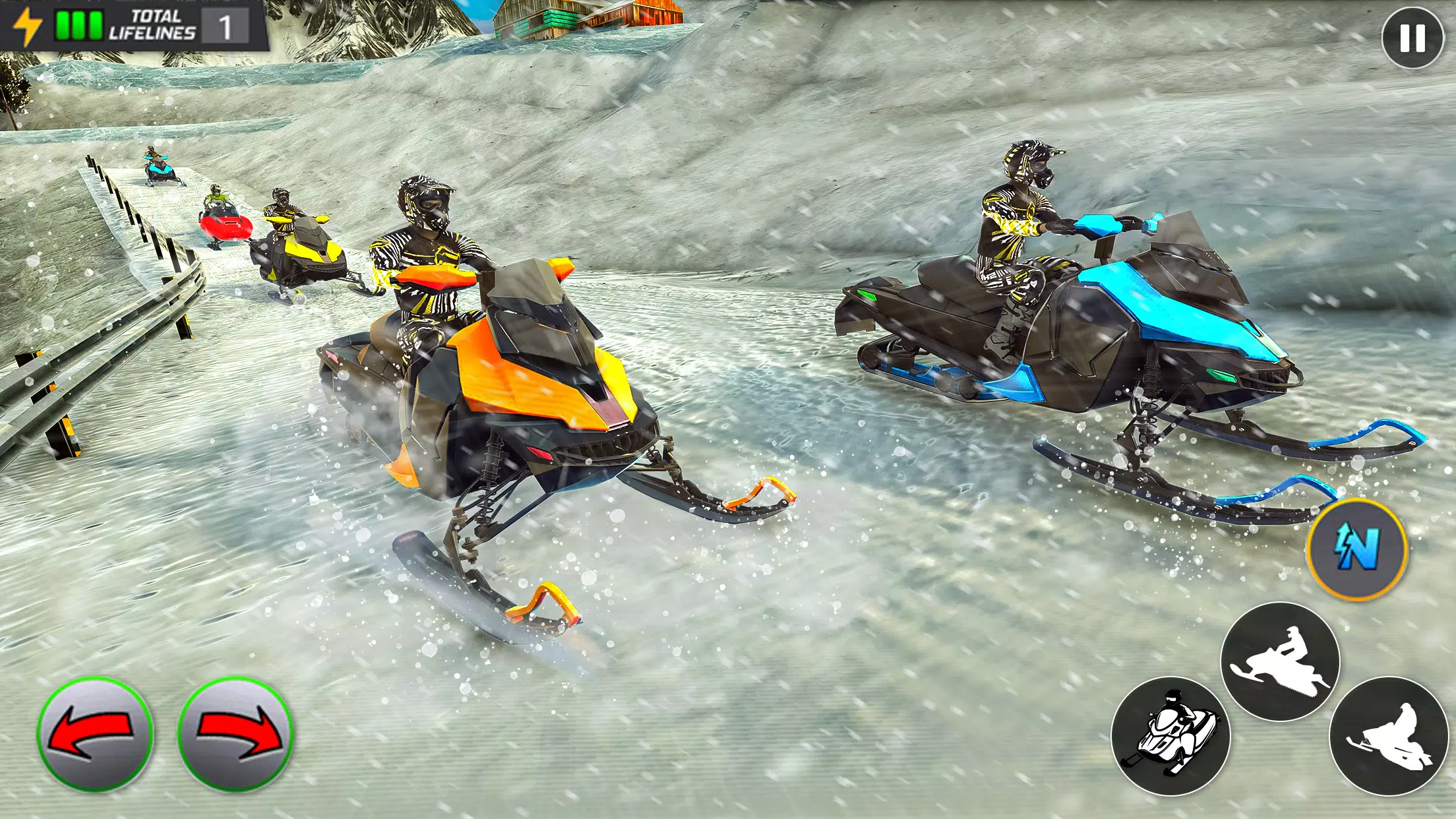 Crazy Skills Snowcross Games Captura de tela 1