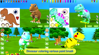 Dinosaur Coloring 3D - AR Cam Zrzut ekranu 1