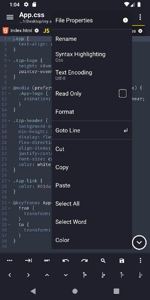 Acode - code editor | FOSS Captura de pantalla 2