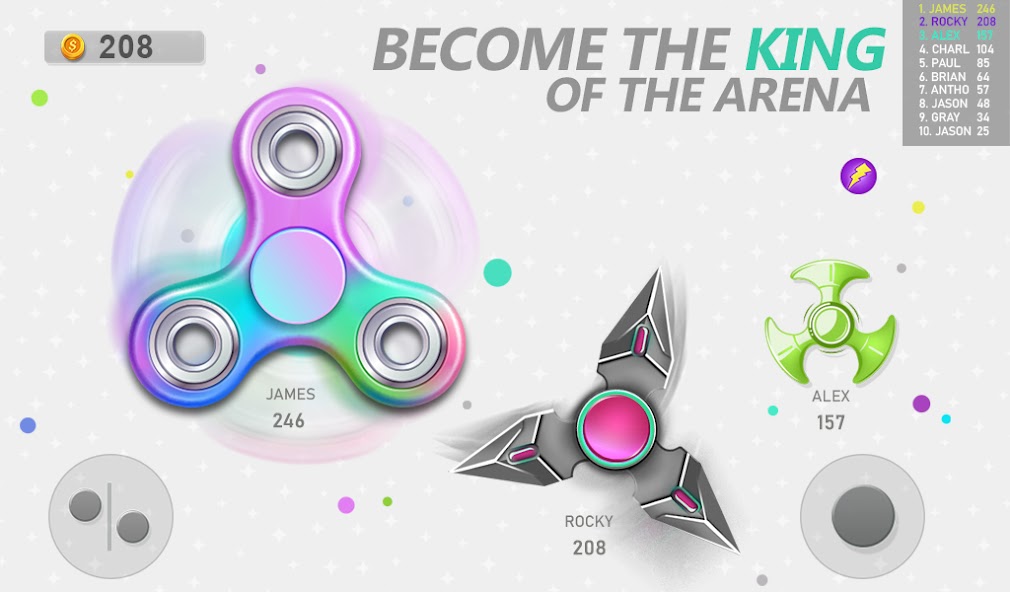 Jogos Fidget Spinner em tempo Captura de tela 2