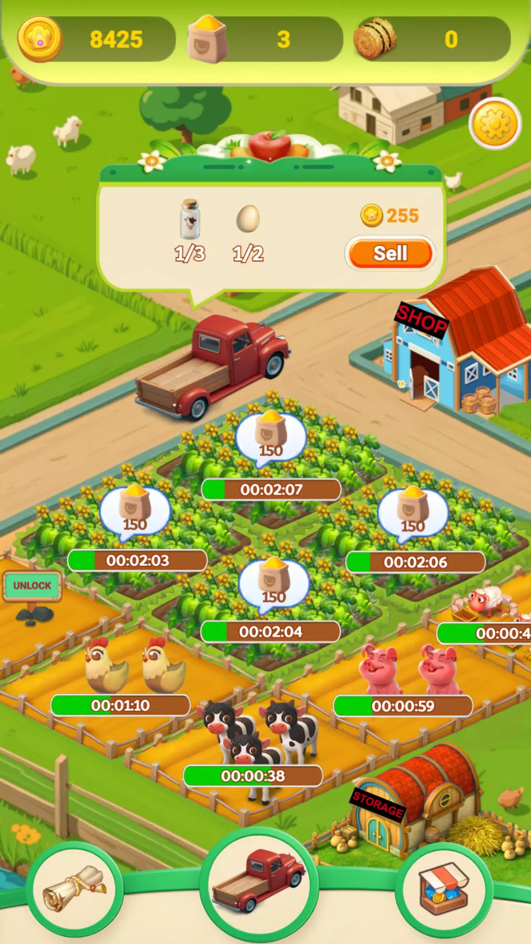 Cozy Town: Farms & Trucks 스크린샷 4