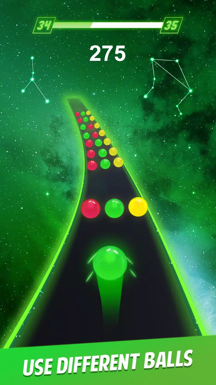 Dancing Ball Color Rush Game Screenshot 2