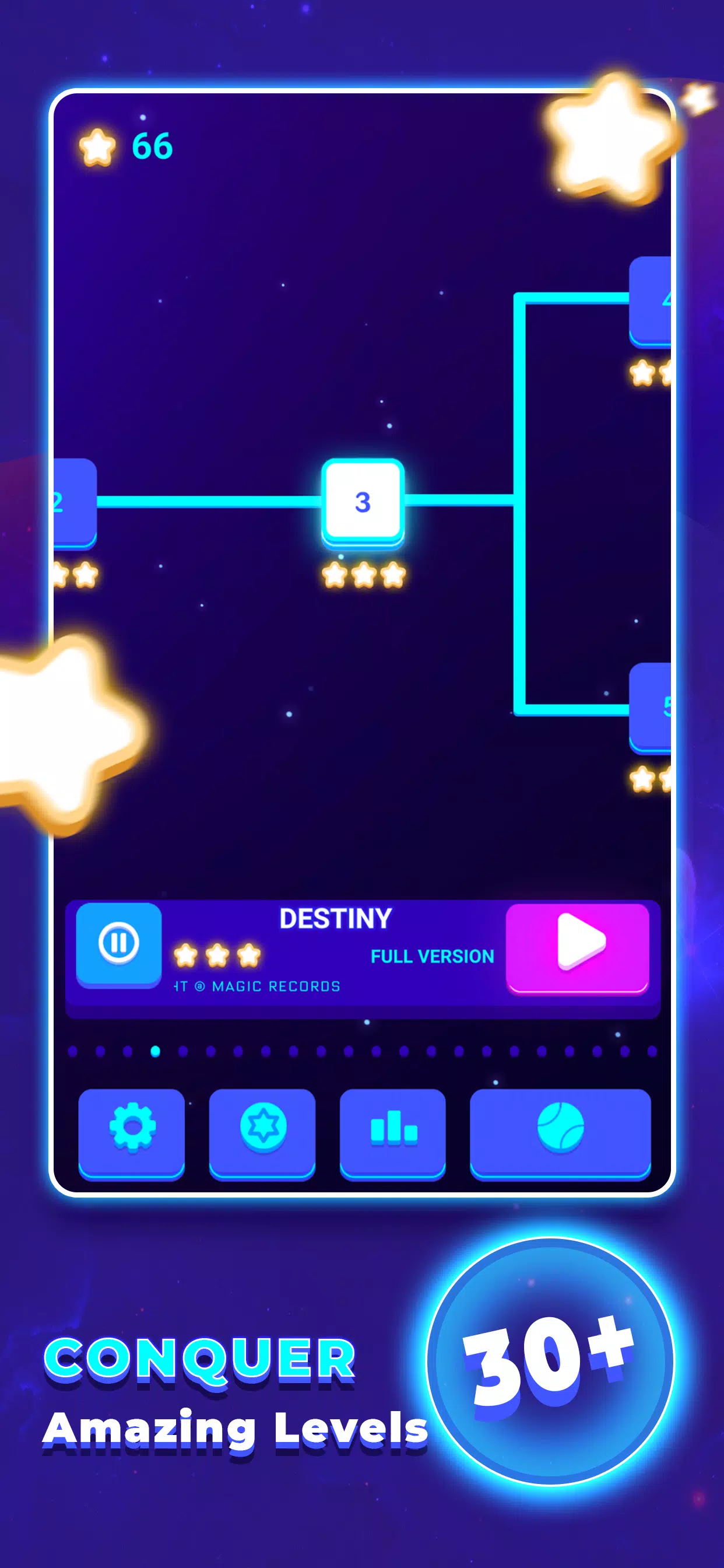 Jump Ball: Tiles and Beats Ảnh chụp màn hình 1