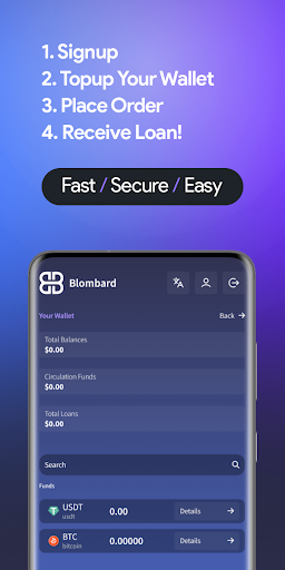 Blombard Crypto Loans Captura de pantalla 2