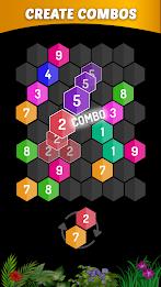 Merge Hexa - Number Puzzle Ảnh chụp màn hình 3