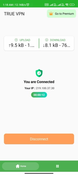 TRUE VPN Ekran Görüntüsü 1