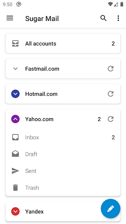 Sugar Mail email app應用截圖第2張