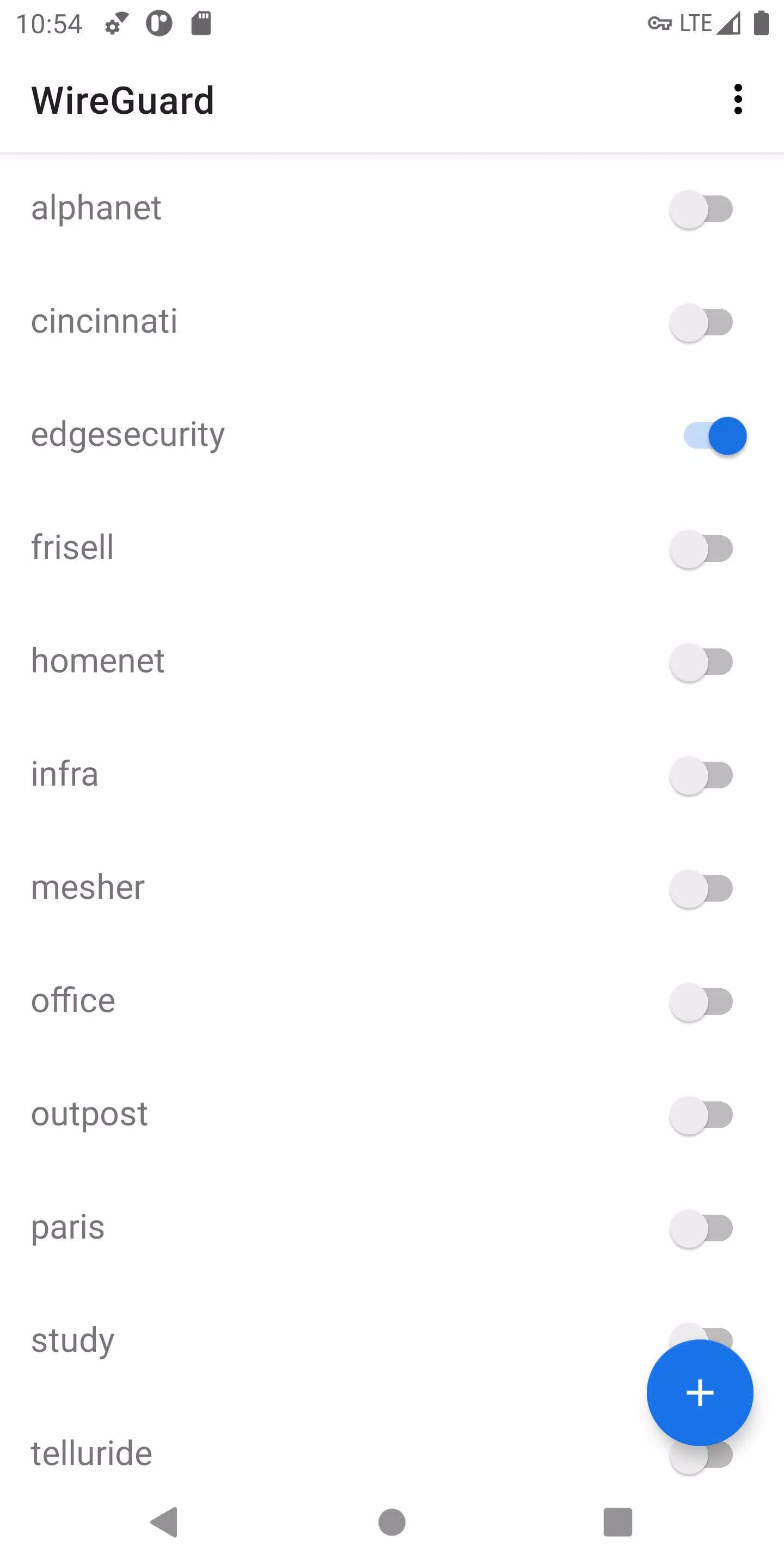 WireGuard ဖန်သားပြင်ဓာတ်ပုံ 1