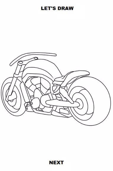 Draw Motorcycles: Cruiser Screenshot 4