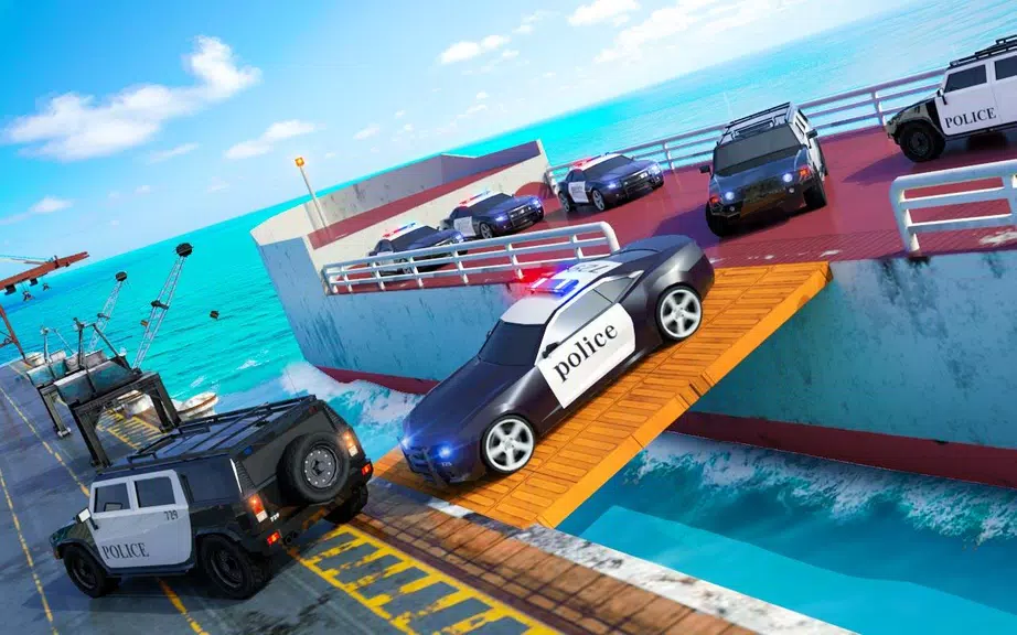 Police Transport Ship Car Simulator Ekran Görüntüsü 1