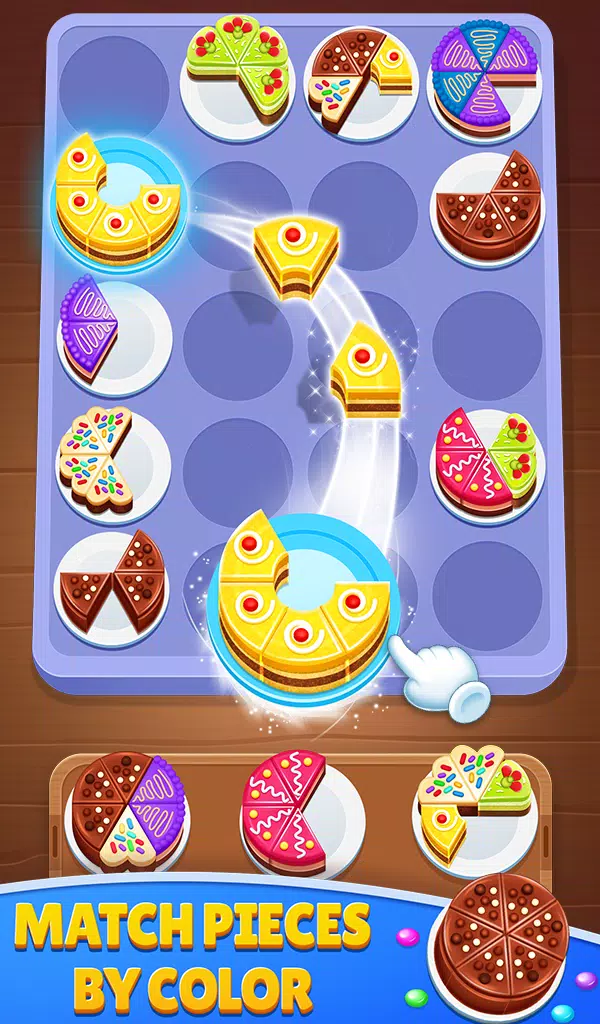 Cake Sort 3d - Match and Merge Capture d'écran 1